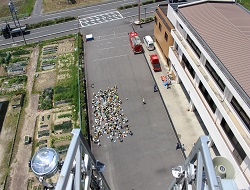 はしご車乗車体験