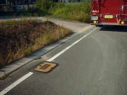 消火栓の多くは道路に埋設されています